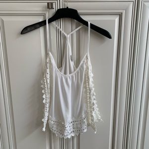 NWOT White spaghetti strap shirt